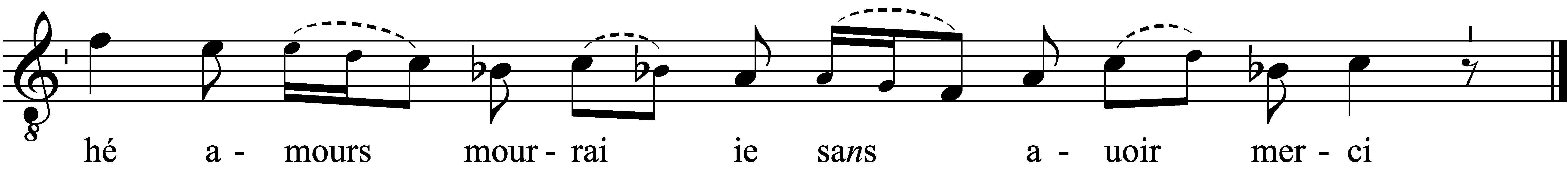 Refrain musical notation